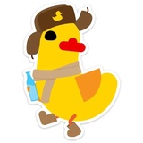 Duck Attack WhatsApp Sticker #11