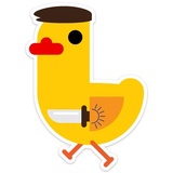 Duck Attack WhatsApp Sticker #9