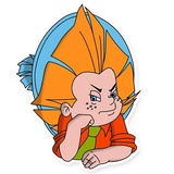 Dunno on the Moon WhatsApp Sticker #11