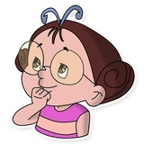 Dunno on the Moon WhatsApp Sticker #12