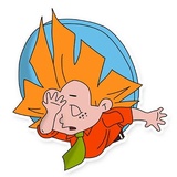 Dunno on the Moon WhatsApp Sticker #15