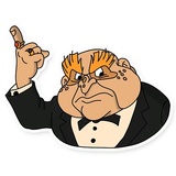 Dunno on the Moon WhatsApp Sticker #17