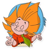 Dunno on the Moon WhatsApp Sticker #25