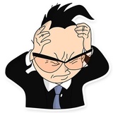 Dunno on the Moon WhatsApp Sticker #28