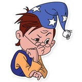 Dunno on the Moon WhatsApp Sticker #4