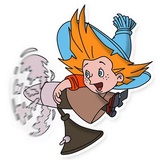 Dunno on the Moon WhatsApp Sticker #7