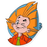 Dunno on the Moon WhatsApp Sticker #9