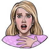 Emma Roberts WhatsApp Sticker #4