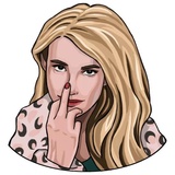 Emma Roberts WhatsApp Sticker #7
