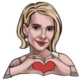 Emma Roberts WhatsApp Sticker #8