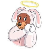 Easter Bear WhatsApp Sticker #12