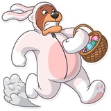 Easter Bear WhatsApp Sticker #14