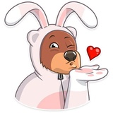 Easter Bear WhatsApp Sticker #2