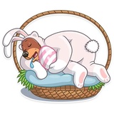 Easter Bear WhatsApp Sticker #21