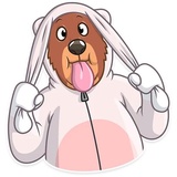 Easter Bear WhatsApp Sticker #22