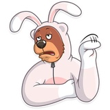 Easter Bear WhatsApp Sticker #24