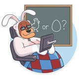 Easter Bear WhatsApp Sticker #28