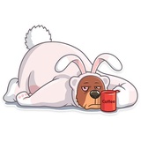 Easter Bear WhatsApp Sticker #30