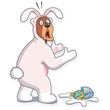 Easter Bear WhatsApp Sticker #4