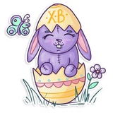 Easter Rabbit WhatsApp Sticker pack