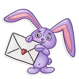Easter Rabbit WhatsApp Sticker #11