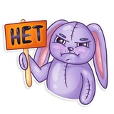 Easter Rabbit WhatsApp Sticker #13
