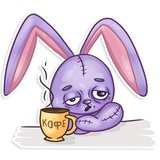 Easter Rabbit WhatsApp Sticker #17
