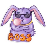 Easter Rabbit WhatsApp Sticker #21