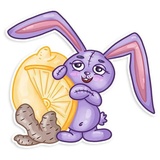 Easter Rabbit WhatsApp Sticker #22