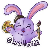 Easter Rabbit WhatsApp Sticker #23