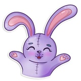 Easter Rabbit WhatsApp Sticker #4