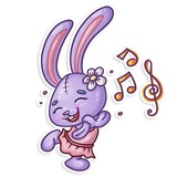 Easter Rabbit WhatsApp Sticker #5