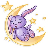 Easter Rabbit WhatsApp Sticker #6