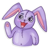 Easter Rabbit WhatsApp Sticker #8