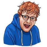 Sheeran WhatsApp Sticker #28