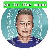 Elon Hype WhatsApp Sticker #12