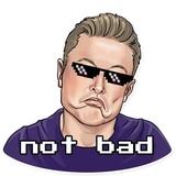 Elon Hype WhatsApp Sticker #16