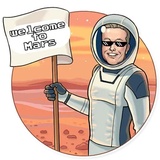 Elon Hype WhatsApp Sticker #23