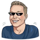 Elon Hype WhatsApp Sticker #5