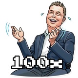 Elon Hype WhatsApp Sticker #8