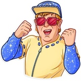 Elton John WhatsApp Sticker #12