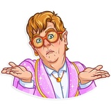 Elton John WhatsApp Sticker #14