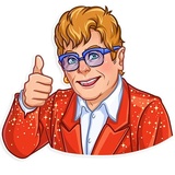 Elton John WhatsApp Sticker #3