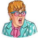 Elton John WhatsApp Sticker #4