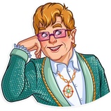 Elton John WhatsApp Sticker #8