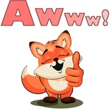 English Fox WhatsApp Sticker #14