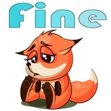 English Fox WhatsApp Sticker #19