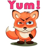 English Fox WhatsApp Sticker #2