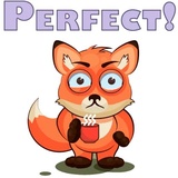 English Fox WhatsApp Sticker #25