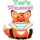 English Fox WhatsApp Sticker #3